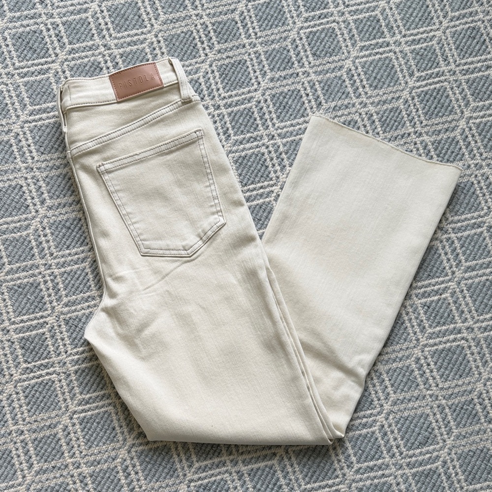 Pistola NWOT Lennon High Rise Crop Boot Jeans in Sandstone